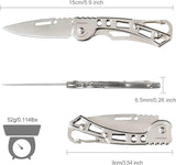 NEW MASTON Folding Shuffle Knife, compact, multi-purpose utility for everyday carry, OURS IS BLACK