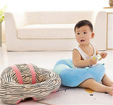 NEW SeaISee Baby Support Seat Sofa Plush Soft Animal Shaped Baby Learning to Sit Chair Keep Sitting Posture Comfortable for 3-16 Months (Green & Blue)
