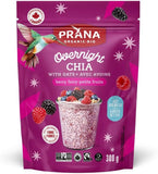 NEW Sealed Prana Organic Overnight Chia with Oats - Berry Fairy | Healthy Breakfast, Rich in Fibre | Non-GMO, Vegan, Kosher | 300g, BB: 03/27