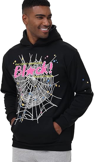 NEW Unisex Hoodie Y2k Cobweb Spider Hoodie Graphic Sweatshirt Novelty Gift, Sz Medium