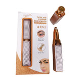 NEW Women Eyebrow And Upperlip Electric Trimmer Shaver For Ladies. Gold