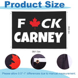 NEW F*uck C*ar*ney Flag 3x5 FT Canada Canadian Mark Carney Banner, Save Canada Flag Sign for Patio Garden Decor House Yard Gift Outdoor Indoor