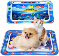 NEW Sensory Water Play Mat for Cats, Sensor Water Playmat, Cat Water Play Mat, Sensory Water Play Mat for Cats, Water Sensory Playmat with Fish for Pet Play