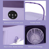NEW Retails $55, Portable Washing Machine, Automatic Mini Foldable Bucket Washer with Drainage Pipe for Underwear, Baby Clothes, Towels, Socks, 11L Large Capacity for RV Camping Travel Apartment
