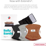 NEW Pet Parents Premium Washable Dog Belly Band (3pack) of Male Dog Diapers, Color: Natural, Size: Large Dog Wraps