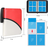 NEW Carrying Case Binder for Pokemon Card, Holds Up to 400 Trading Cards with 50 Premium Sleeves 4-Pocket Pages