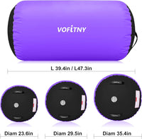 NEW VOFITNY Gymnastic Inflatable Track Roller for Gym or Home All Purpose, Learn proper form and body mechanics, Purple! Retails $129+