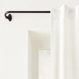 NEW Amazon Basics Easy to Install Adjustable Room Darkening Blackout Curtain Rod - Wraps Around, Blocks Light, for Heavy Curtains, 48" to 88", Black, Retails $41