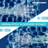 NEW 2pk Ga-Geetopia EVA 3D Blue Pearl Water Cube Plastic Shower Curtain Liner - Premium Light Weight 36" x 72" Blue Bathroom Shower Showroom Curtain Liner with Rustproof Metal Gromments and Weighted Magnet