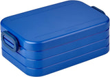 NEW Retails $52, Mepal Bento Box Midi - Lunch Box with Bento Box - for 2 Sandwiches or 4 Slices of Bread - Lunch Box for Sandwiches, Small Snacks & Left Overs - Lunch Box Adults - Vivid Blue