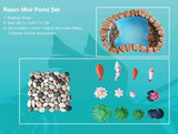 NEW 14 Piece Fairy Garden Miniature Pond Kit, includes everything you need to make fairy pond! Great reviews online