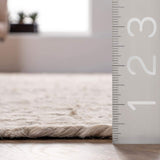 NEW Retails $149, nuLOOM 4' x 6' Rigo Jute Hand Woven Area Rug, Rigo Off-white, Solid Farmhouse Design, Natural Fiber, For Bedroom, Living Room, Dining Room, Hallway, Office, Kitchen, Entryway, Off-White