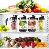 NEW Retails $50, My Mason Makes - Fruit Infuser Water Bottle - with Thermal Jar - Compatible with All Glass Wide Mouth Mason Jars - BPA Free - Infuse Anything with Three Different Filters