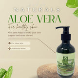 NEW Maple Naturals Aloe Vera Gel - 300ml! Great for many uses for skin & hair, scars, burns, acne, hair growth