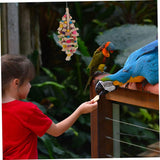 NEW Mipcase 1pc Parrot Chew Toy Wooden Decor Wood Toys Large Bird Cage Parakeet Chew Toys Wood Bird Toy Bird Toys for Conures Bird Toys for Parakeets Funny Parakeet Toy Bird Accessory Birds