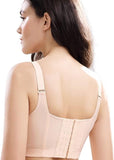 NEW New Year A- One Fab Fit Underwire Bra Push Up T Shirt Bra Modern Demi Bra Lightly Padded Bra with Convertible Straps Compression Sports Bra, Beige, Sz 36D
