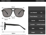 NEW Jollyholla Retro Double Bridges Square Sunglasses Women Fashion Eyewear Shades UV400, Green Tea