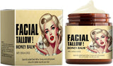 NEW Whipped Beef Tallow and Honey Balm, Nourishing Crema De Cebo De Res Para La Cara, Beef Tallow for Skin, Deep Moisturizing Balm for All Skin Types（4.23oz/Pcs）