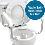 NEW DMI Toilet Safety Rails Arms Support, White, Retails $69+