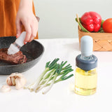 NEW Olive Oil Dispenser Bottle, Oil Bottle for Cooking - Oil Decanter 2 in 1 Design Avoiding Waste and Spills, Heat-Resistant for Oil Marinade, Honey, Meat, Pastry Bairong, Blue