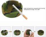 NEW Gizhome 3 Pack Silicone Ashtray Premium Silicone Rubber High Temperature Heat Resistant Round Design Ashtray Durable Camouflage Colors