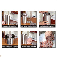 NEW (Ham Meat Press Maker) - Meao Stainless Steel Ham Sandwich Meat Press Maker for Making Healthy Homemade Deli Meat - Kitchen Bacon Meat Pressure Cookers Boiler Pot Pan Stove