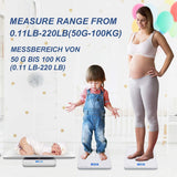 NEW MomMed 24 Inch Baby Scale, Multi-Function Toddler Scale, 4 Units (kg/oz/lb/lb:oz) Switchable Digital Baby Scale, Infant Scale with Hold Function, Weight and Height Track, Accuracy 10g, Retails $80