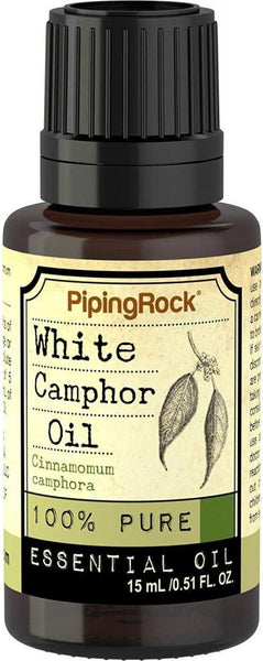 NEW White Camphor Pure Essential Oil, 2 fl oz (59 mL) Bottle, Helps ease occasional negativity and nervousness, helps maintain calmness