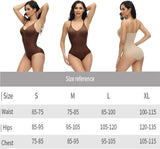 NEW Shapewear for Women Tummy Control Body Suit, Sexy Deep V Neck Body Shaper, Seamless Tank Tops Jumpsuit (Color : Black, Size : XL/2X)