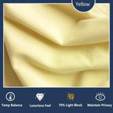 NEW Retails $70, Yellow Velvet Curtains for Living Room 42X95" Each Panel Soft Luxury Window Drapes Pom Pom Fringe Curtain Panels Decorative Cotton Feel Soft Curtains for Kids Room 2 pc, Yellow