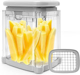 NEW Retails $45, CrazyQueen Potato Slicer French Fry Cutter Veggie Chopper Potato Cutter for Fries Potato Onion Cutter Food Chopper Manual Hand Vegetable Cutter Dicer (1 Blade)