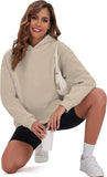 NEW Retails $60, Vidifid Womens Oversized Hoodie Pullover with Pocket, Light Coffee, Fits Medium