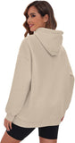 NEW Retails $60, Vidifid Womens Oversized Hoodie Pullover with Pocket, Light Coffee, Fits Medium