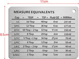 NEW Magnetic Kitchen Conversion Chart Endurance Stainless Steel Refrigerator Magnet Magnetic Kitchen Measurement Conversion Chart for Cups Tablespoons Teaspoons Fluid Oz Millilitres