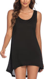 NEW Ekouaer Women's Sleeveless Swimwear Coverups T-Shirt Beach Dress Tank Bikini Cover Up, Sz XXL
