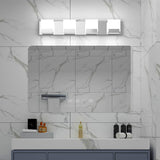 NEW Retails $118, SOLFART 3 Color Temperature Dimmable 4 Light Bathroom Light Fixtures Over Mirror Adjustable LED Vanity Lighs 3000K/ 4500K/ 6000K 3C