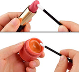 NEW 100Pcs Disposable Lip Brushes, Lip Brushes cotton swab Wands, Lipstick Applicator, Lint Free Makeup Applicators (Black)
