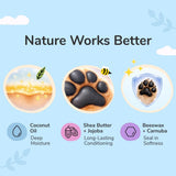 NEW kin+kind Nose & Paw Balm Stick for Dogs & Cats, USDA Certified Organic, Natural Moisturizer with Coconut Oil & Shea Butter, Lick-Safe, 50g, BB: 12/26