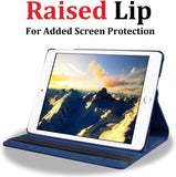 NEW Vultic Rotating Case for iPad Air 4/5 (2020/2022) / Pro 11 inch (2022/2021/2020/2018), 360 Degree Stand [Auto Sleep/Wake] Flip Leather Smart Cover (Navy Blue)
