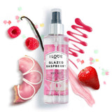 NEW Retails $20, I Love Glazed Raspberry Scented Body Mist - Body Mist Fragrance - Long Lasting Body Spray with Natural Fruit Extracts - Raspberry and Vanilla - 5.1 oz