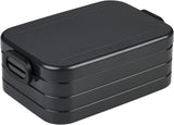 NEW Retails $52, Mepal Bento Box Midi - Lunch Box with Bento Box - for 2 Sandwiches or 4 Slices of Bread - Lunch Box for Sandwiches, Small Snacks & Left Overs - Lunch Box Adults - Nordic Black