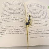 NEW yueton Peacock Metal Bookmarks 24K Gold Plated Brass Page Marker with Metal Pendant