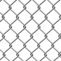 NEW ALEKO Galvanized Steel 4 Feet X 50 Feet (1.2 X 15m) Chain Link Fence Fabric, 12.5-AW Gauge, Silver - CLF125G4X50, Retails $214