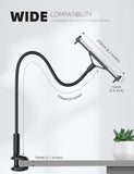 NEW Gooseneck Tablet Holder, iPad Holder for Bed - Lamicall Flexible Arm Stand for Bed, Desk Table Clamp Mount for iPad, Pro, Air, Kindle, Kindle fire, Switch, Galaxy Tablet, iPads Accessories, 4.7-11"