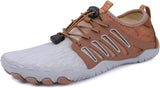 NEW Retails $46, Asifn Water Shoes Beach Hiking Barefoot Aqua Sneakers Quick-Dry for Men Women Outdoor Trekking Walking Climbing, Brown, Sz 44, Fits Men 10/Women Sz 11