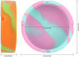 NEW Gizhome 3 Pack Silicone Ashtray Premium Silicone Rubber High Temperature Heat Resistant Round Design Ashtray Durable Camouflage Colors