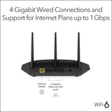 NEW NETGEAR 4-Stream WiFi 6 Router (RAX10) – AX1800 Wireless Speed (Up to 1.8 Gbps) | 1,500 sq. ft. Coverage - Retails $106+