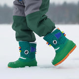 NEW MORENDL Kids' Snow Boots Insulated Waterproof Fur Lined Warm Anti-Slip Winter Shoes for Boys and Girls Outdoor Walking (Toddler Sz 6)