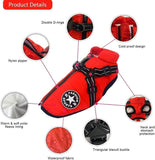 NEW 3 in 1 Winter Jacket for Dogs with Harness, Reflective Warm Dog Jacket for Large Dog (2XL, Camo)