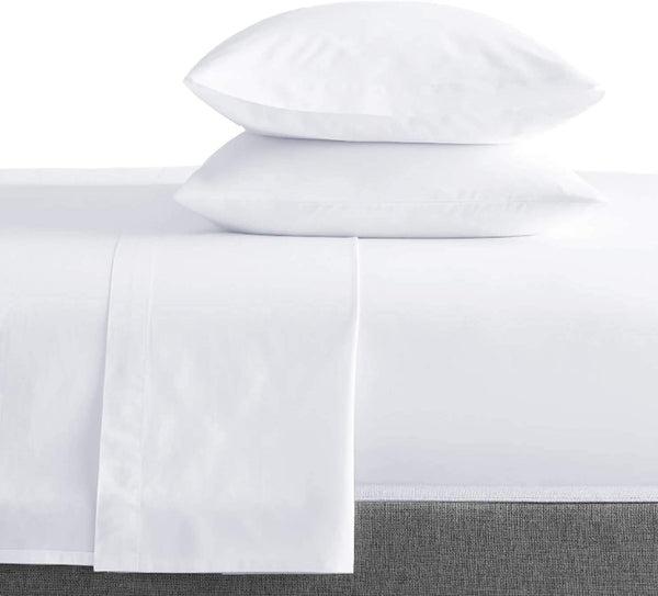 NEW 800 Thread Count- 6 Piece King Sheets Set Includes 2 Bonus Pillow Cases, 100% Long Staple Cotton Soft Sateen Weave King Size Bed Sheet Set with 12''-15'' Deep Pocket -White, Retails $150+